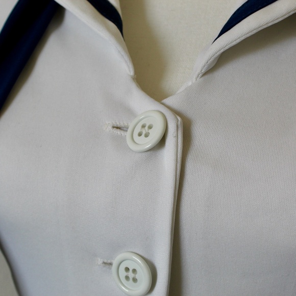 Vintage White & Navy Blue Sailor Dress - Picture 4 of 12